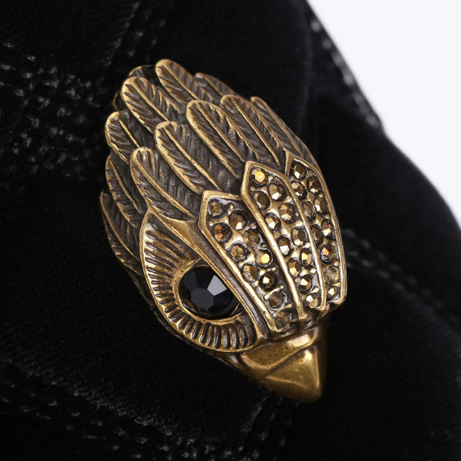 Kurt Geiger hombres Zapatillas sin cordones acolchadas London Laney 2LPR608 | calzados negro